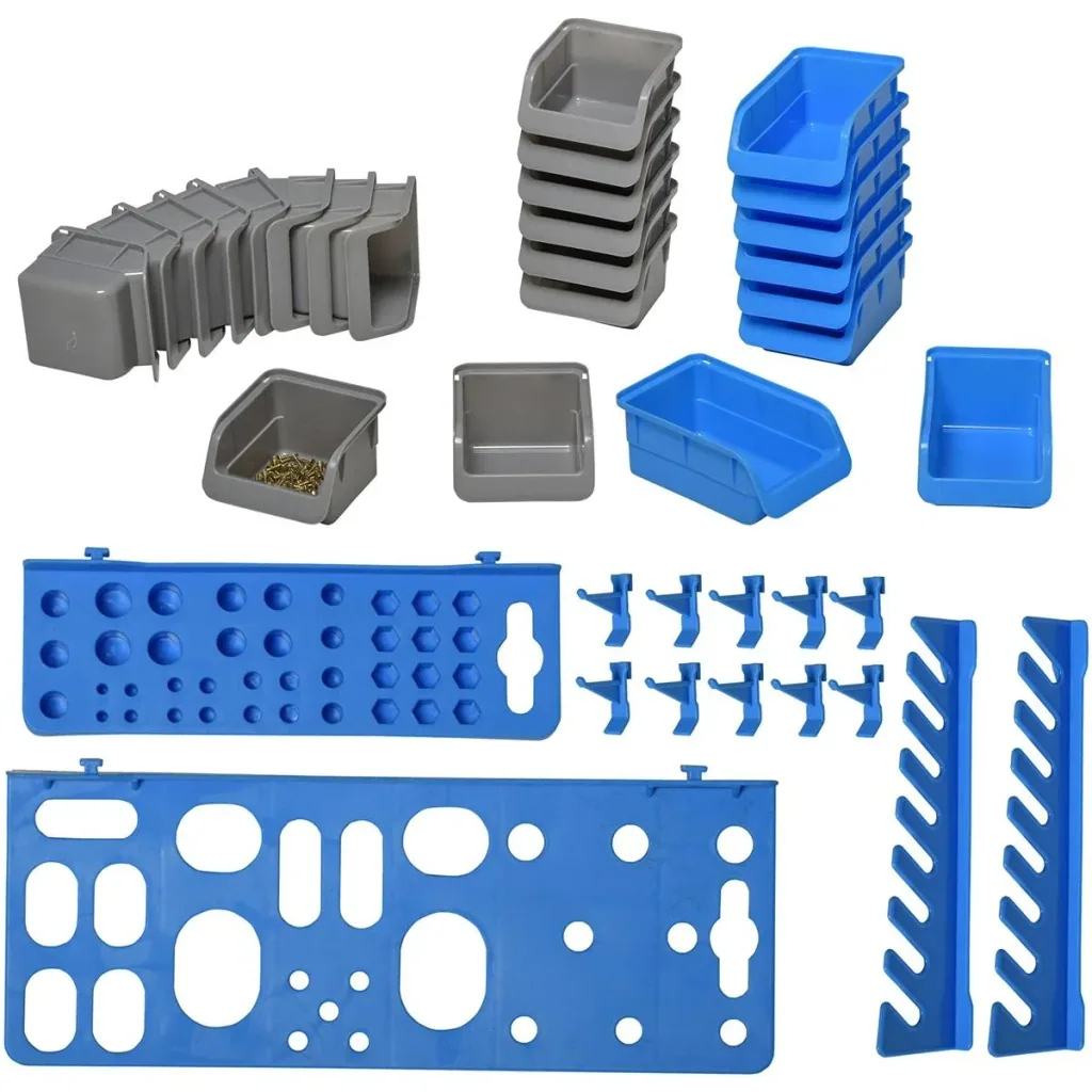 Tool wall set 44-piece blue+grey