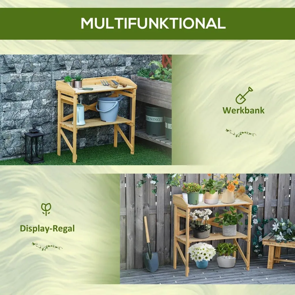 Raised bed hexagonal DIY planter planter made of wood for garden balcony natural 100 x 92 x 16 cm