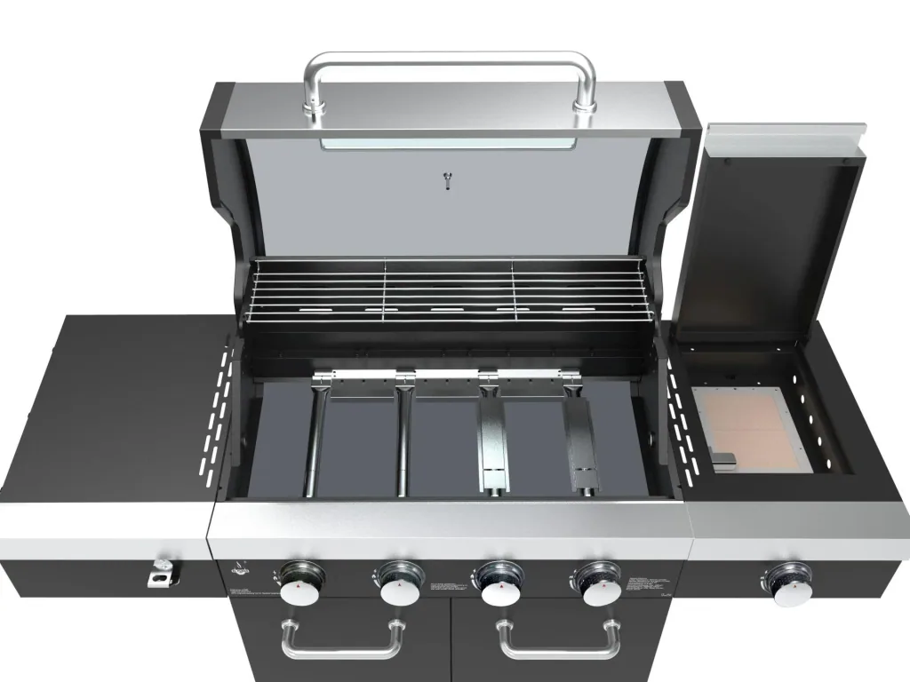 Gas grill "Kingston" with infrared side burner, including cover