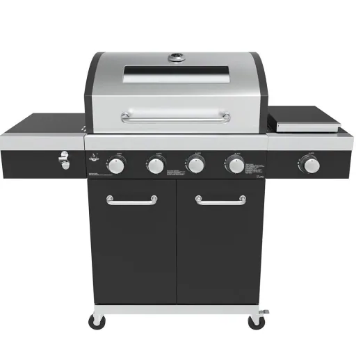 Gas grill "Kingston" with infrared side burner, including cover