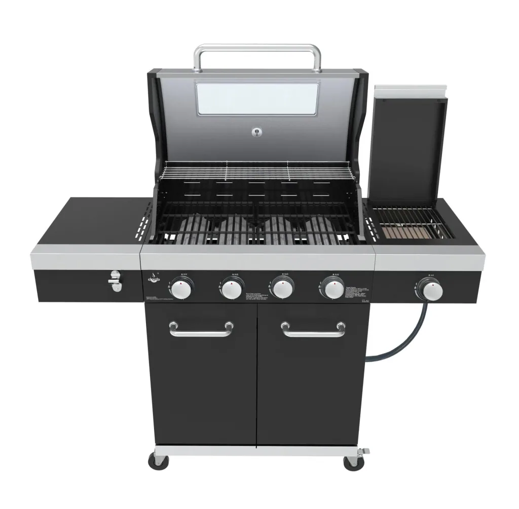 Gas grill "Kingston" with infrared side burner, including cover