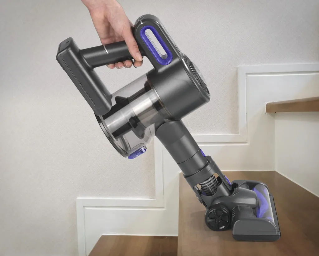 Cordless handheld and floor vacuum cleaners