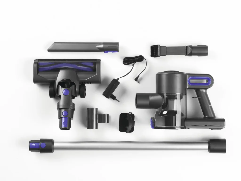 Cordless handheld and floor vacuum cleaners