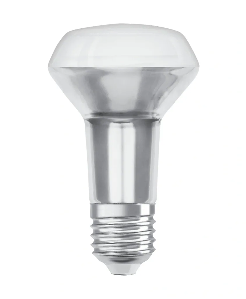 LED SUPERSTAR reflector lamp R63 with 5.9 watts, E27, warm white, 36°, dimmable