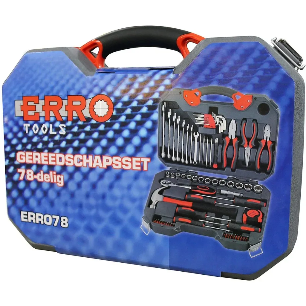 Tool box with 78-piece tool set