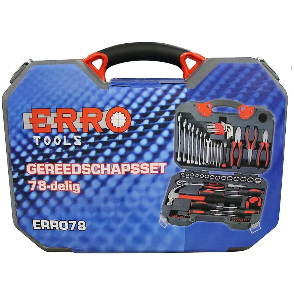 Tool box with 78-piece tool set