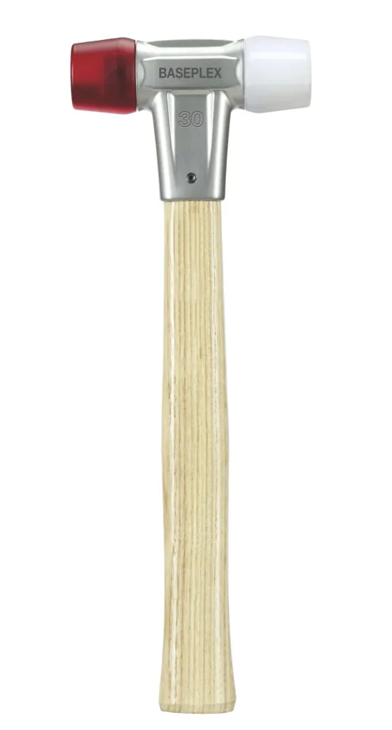 Soft-face hammer 30 mm, approx. 370 g, total length 280 mm, head length 95 mm