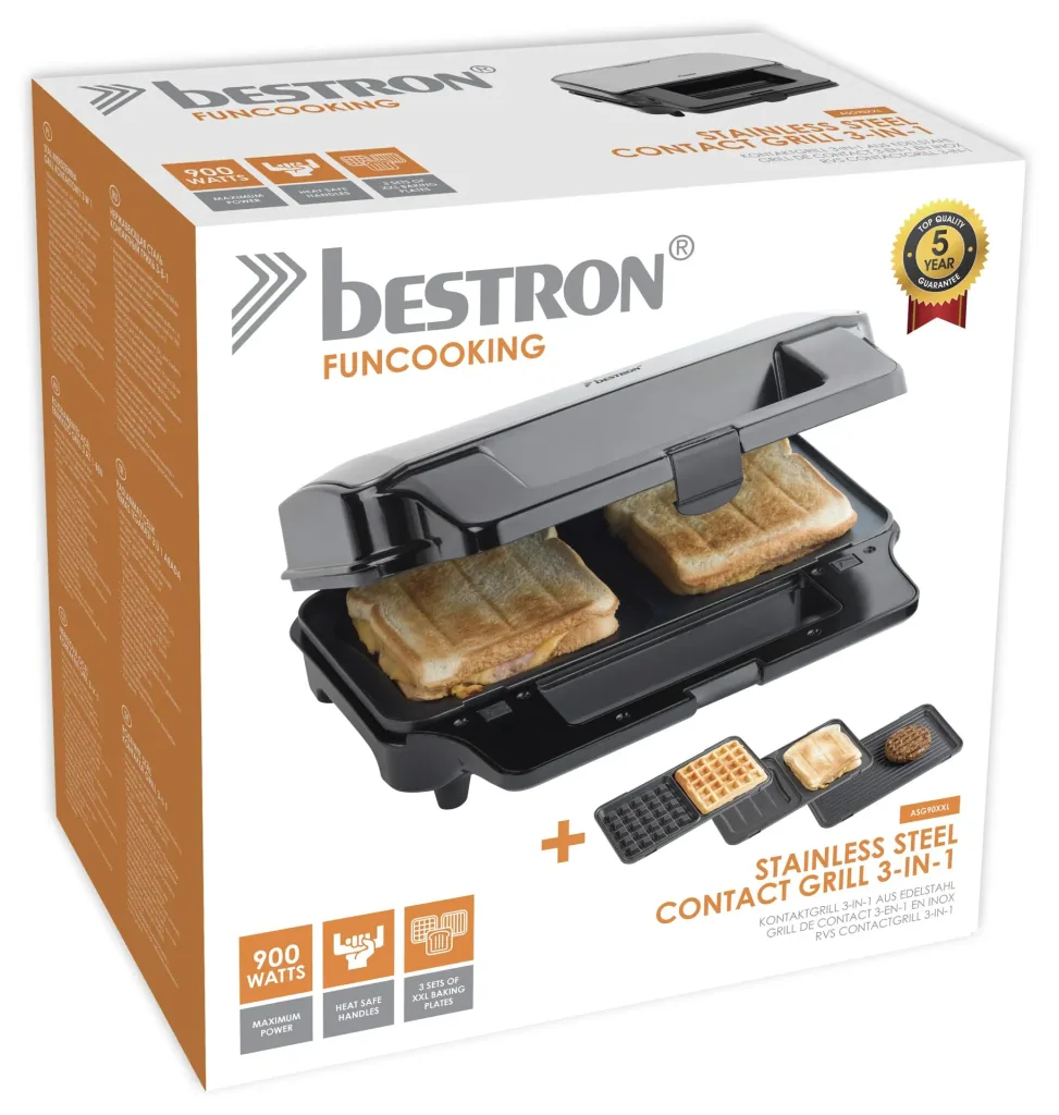 3-in-1 interchangeable plate grill XL
