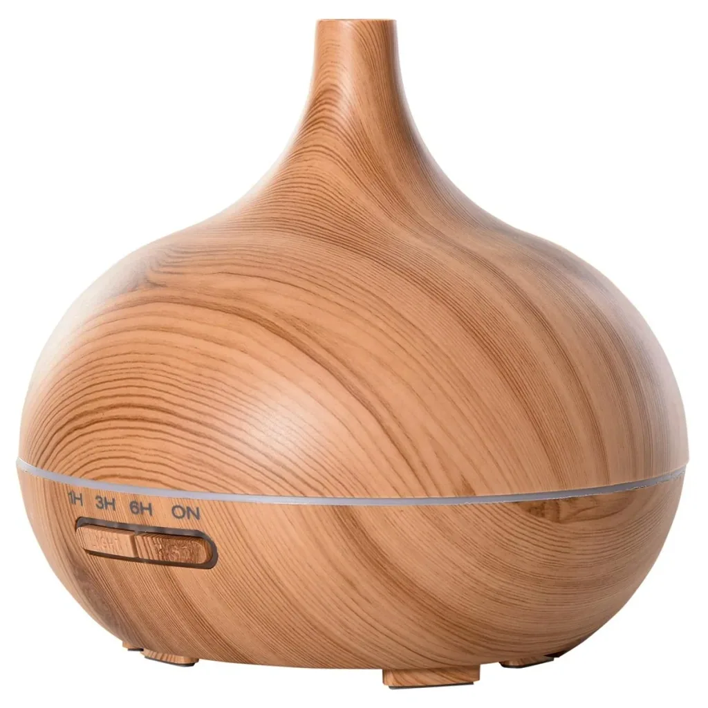 Aroma Diffuser Humidifier with 7 Colors LED Lights for Home Office Bedroom Essential Oils 400 ml Natural