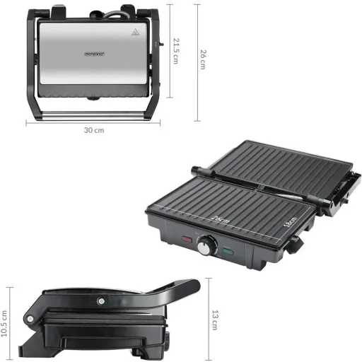 Stainless steel contact grill