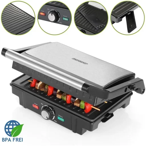 Stainless steel contact grill