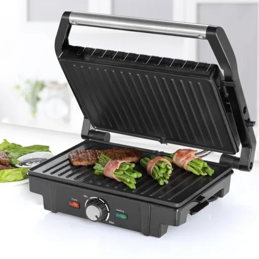 Stainless steel contact grill