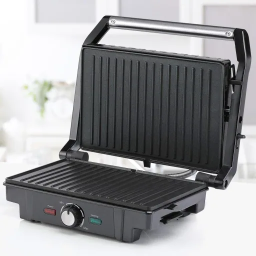 Stainless steel contact grill