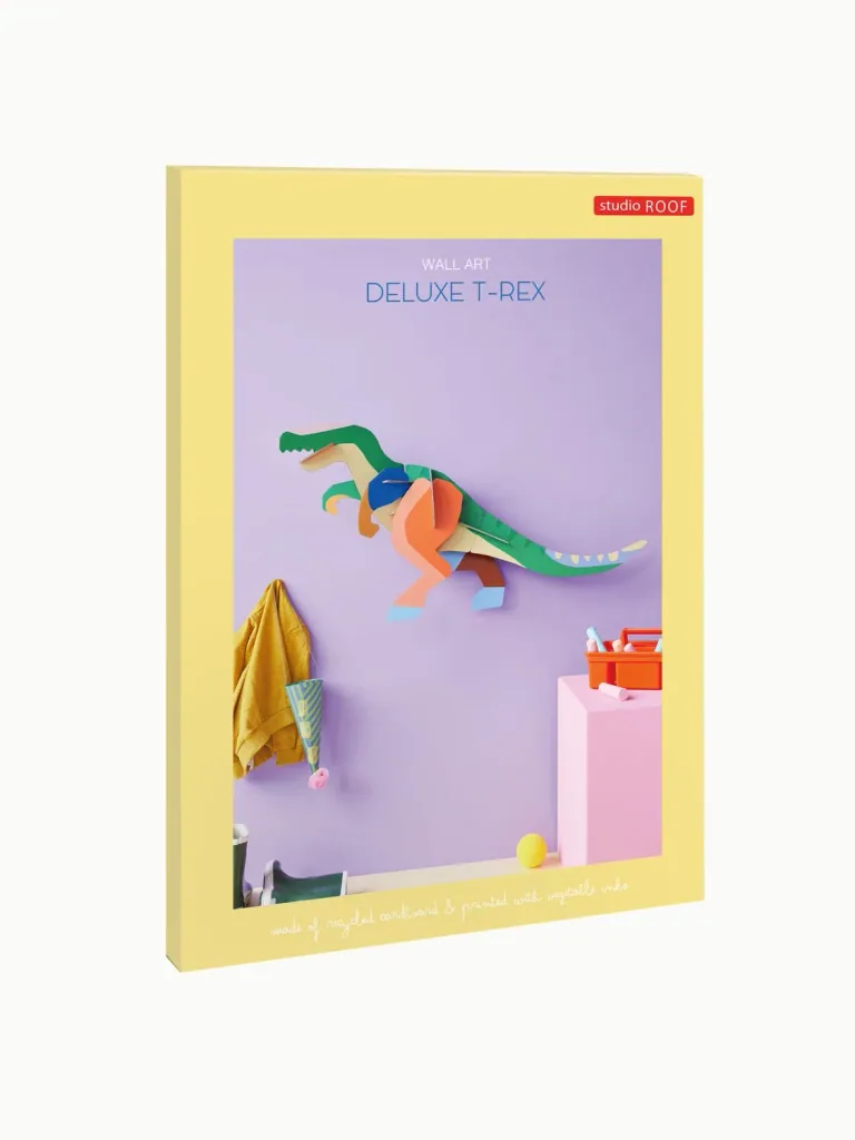 Studio ROOF wall decoration, craft set, 3D wall object - Deluxe T-Rex