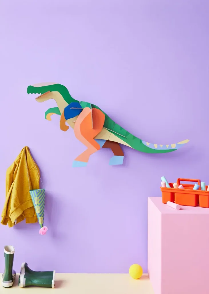 Studio ROOF wall decoration, craft set, 3D wall object - Deluxe T-Rex