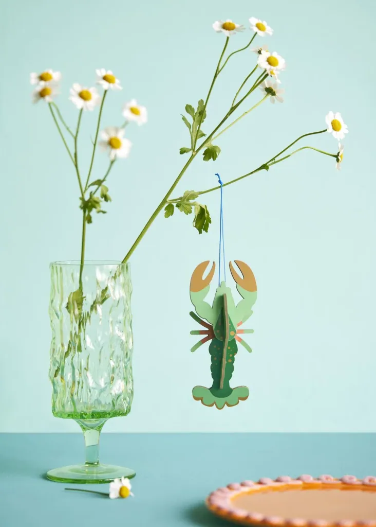 Studio ROOF Ornament, Craft Kit, 3D Wall Object - Lobster
