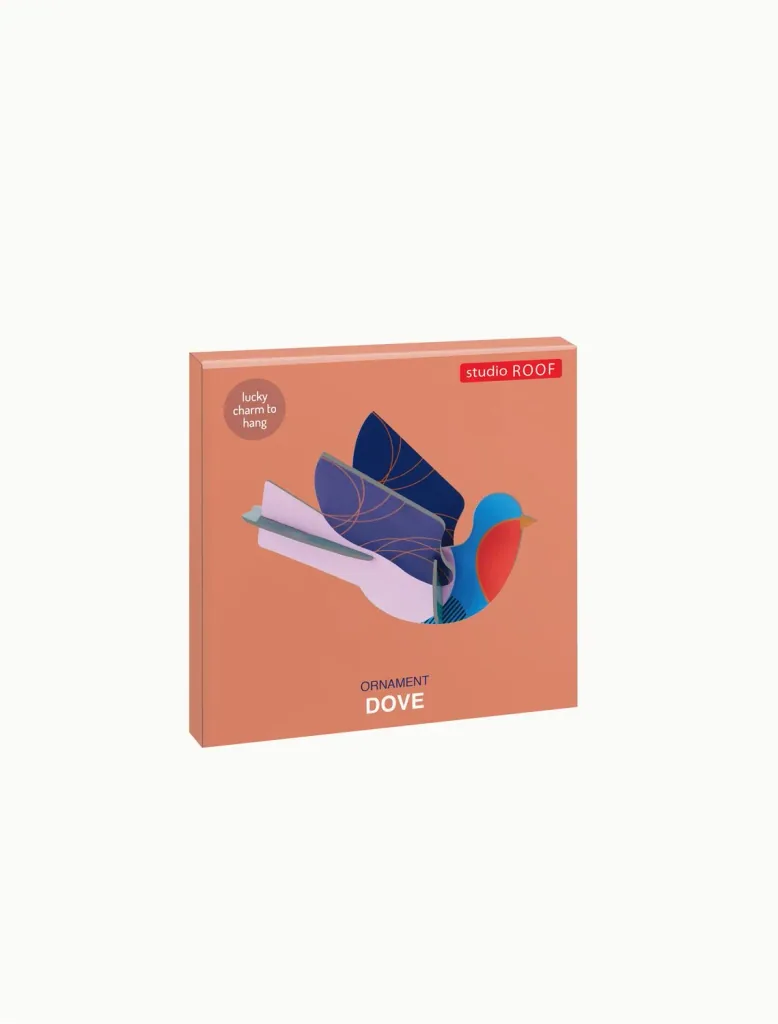 Studio ROOF ornament, craft kit, 3D wall object - Dove