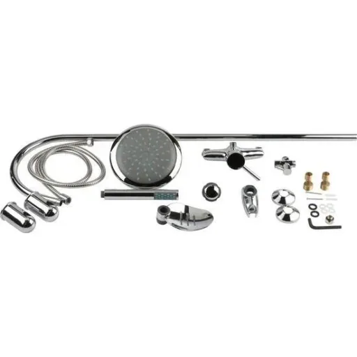 Shower set - Rain shower - Hand shower - Chrome