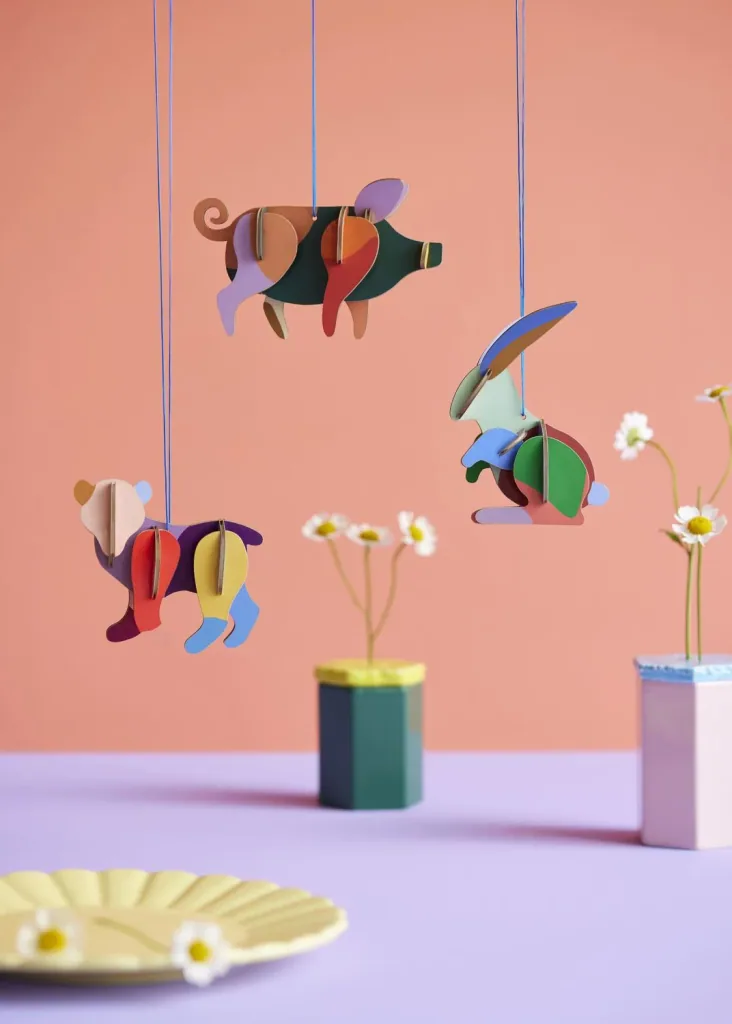 Studio ROOF Ornament, craft set, 3D wall object - Bear