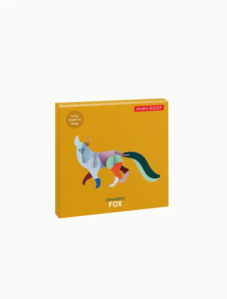 Studio ROOF Ornament, Craft Kit, 3D Wall Object - Fox