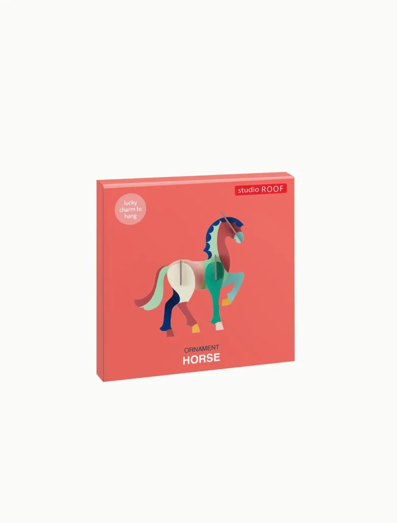 Studio ROOF Ornament, Craft Kit, 3D Wall Object - Horse