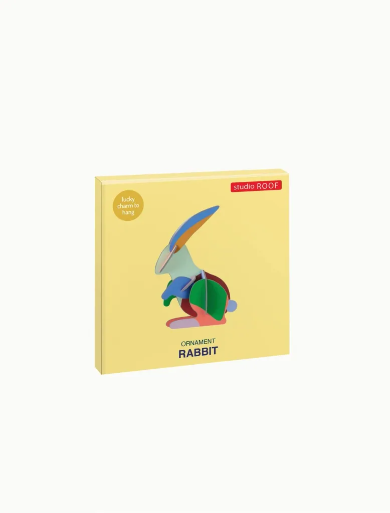 Studio ROOF Ornament Craft Set – 3D Wall Object – Rabbit
