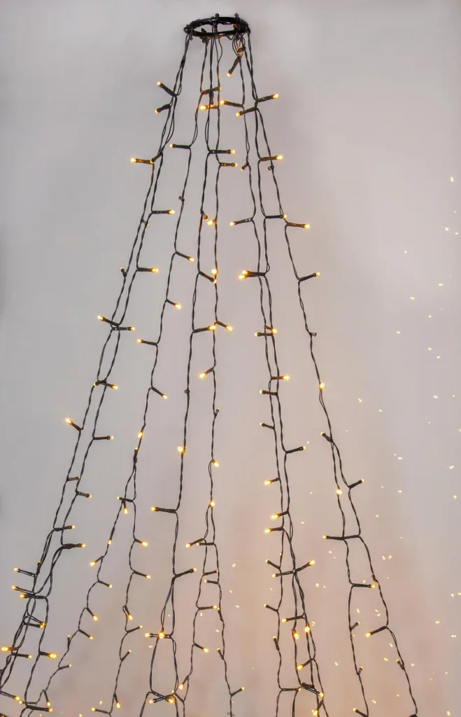 String lights - 360 warm white LEDs on 8 strands