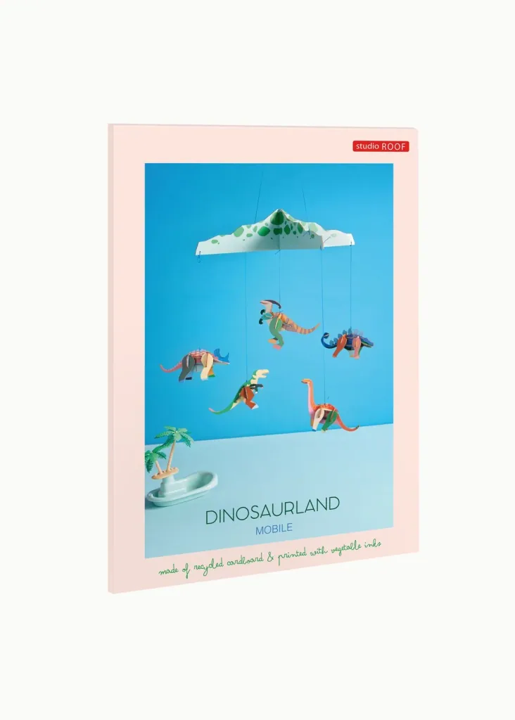 Studio ROOF Craft set, 3D wall object, baby mobile - Dinosaurierland