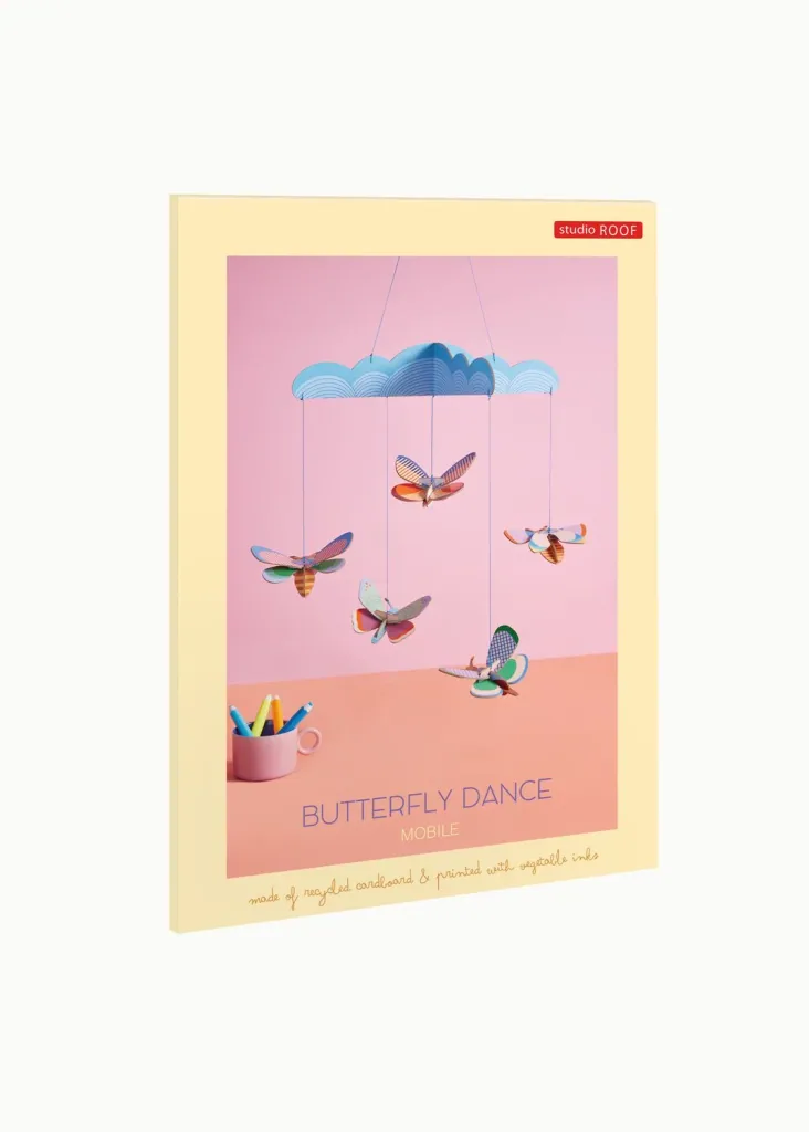 Studio ROOF Craft Set, 3D Wall Object, Baby Mobile - Butterfly Dance