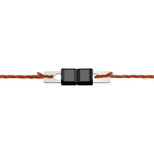 Stranded wire connector 3 mm straight, stainless steel, 10 pieces