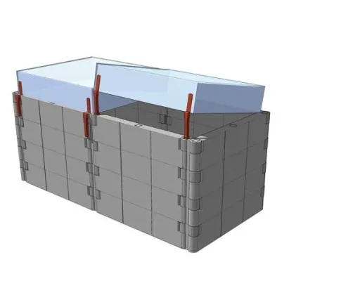 Thermal covers for raised beds, size 1