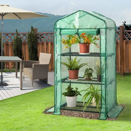 Greenhouse made of foil 126x49x69cm