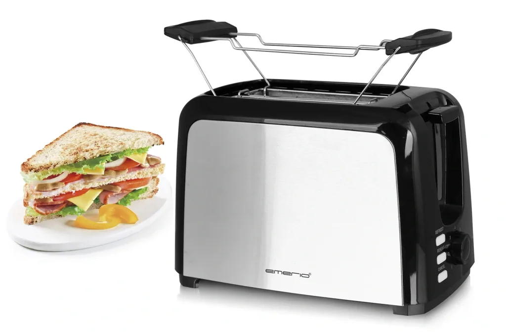 Toaster "TO-123924", double slot, stainless steel, 750 watts