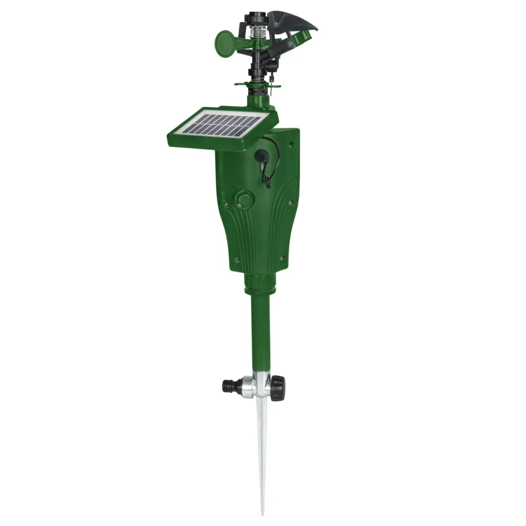 Solar water animal repellent