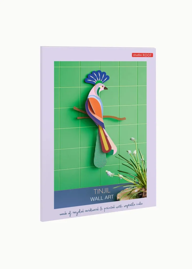 Studio ROOF wall decoration, craft set, 3D wall object - Tinjil