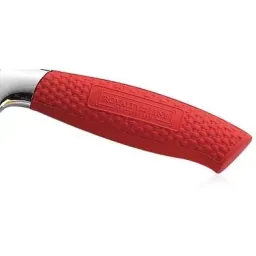 6-piece knife set with knife block - stainless steel - red