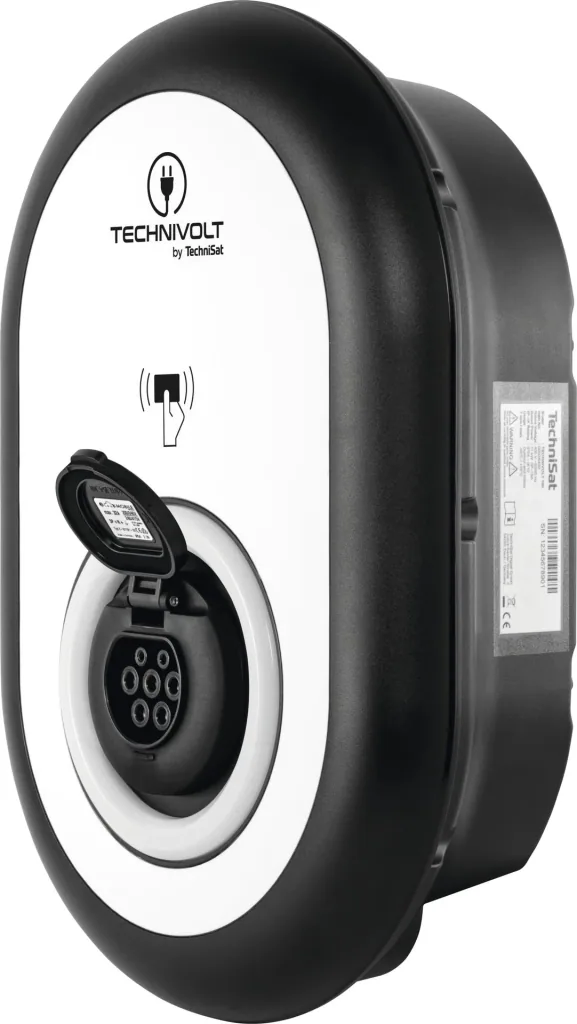 TECHNIVOLT 100 charging station, 11 kW with integrated charging socket according to IEC 62196-2 Type 2