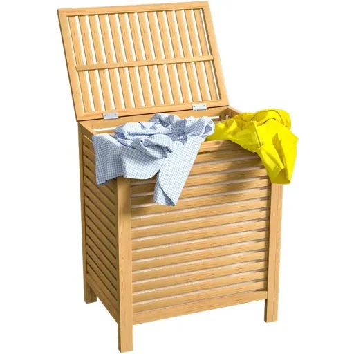 Bamboo laundry basket 62l