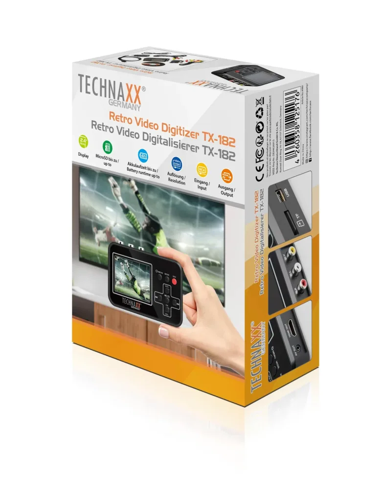 Video digitizer with display and battery