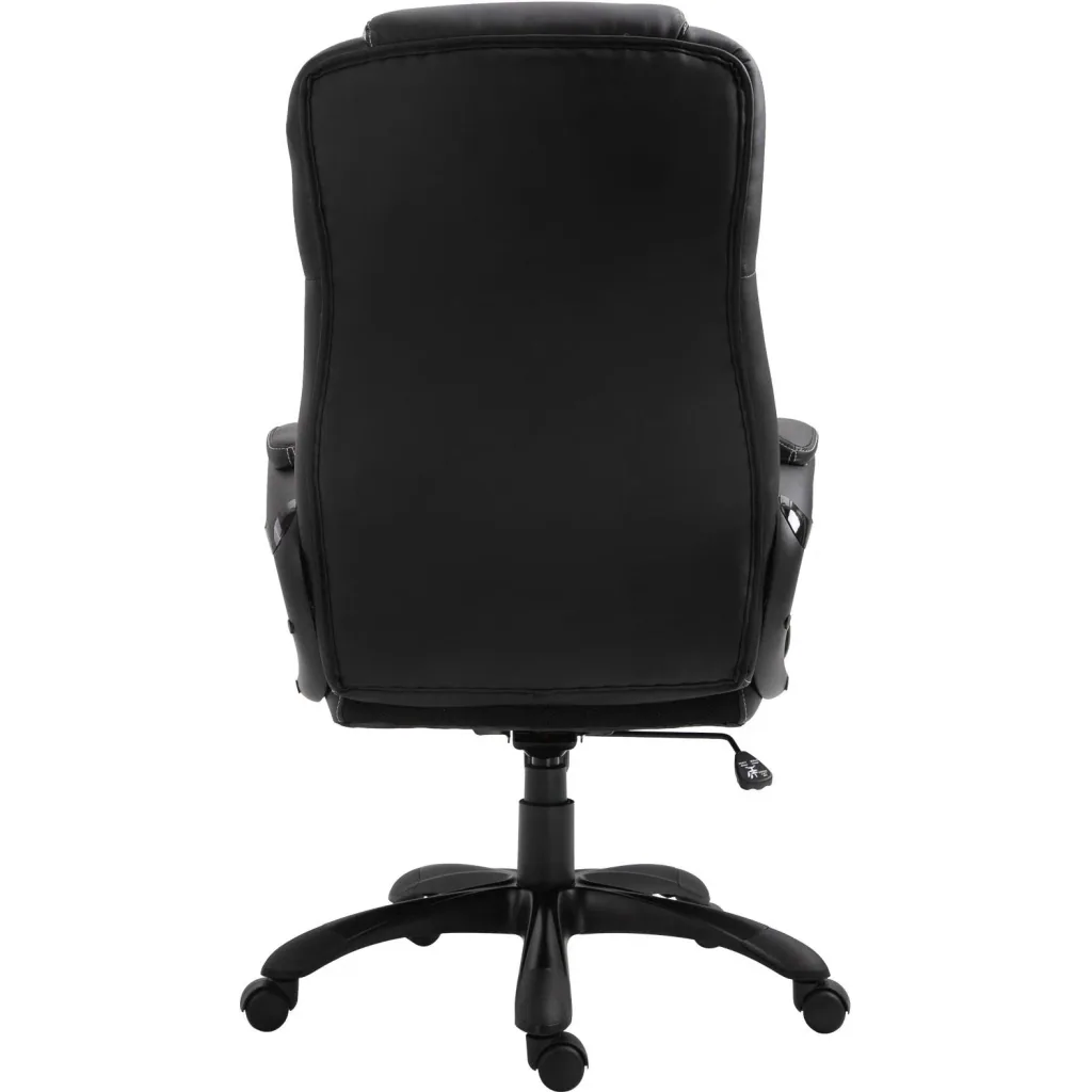 swivel chair, black, white