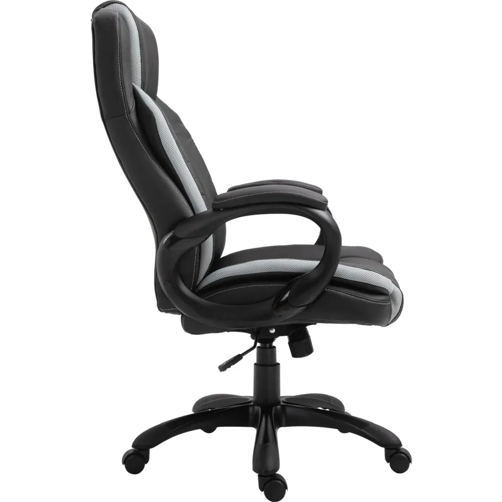 swivel chair, black, white