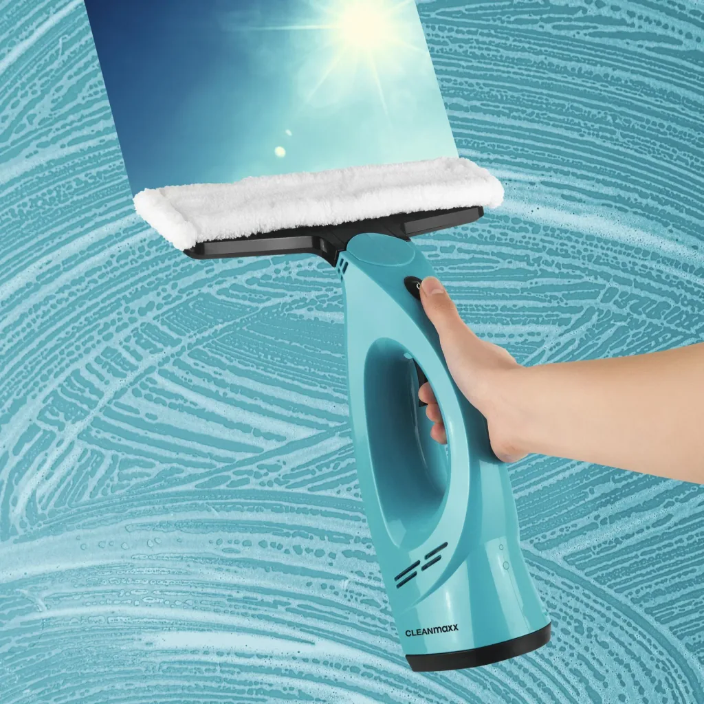 Cordless window cleaner 3-in-1 - window vacuum with sprayer - foamer - squeegee