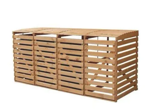 Garbage can box Vario 4 for 4 tons, honey brown