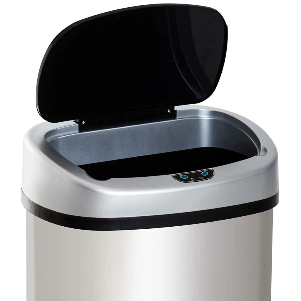 Automatic trash can with infrared sensor 48L silver