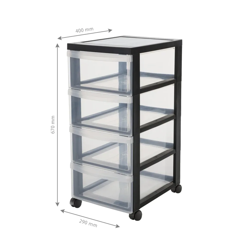 Mobile container DC-005 with 4 medium drawers