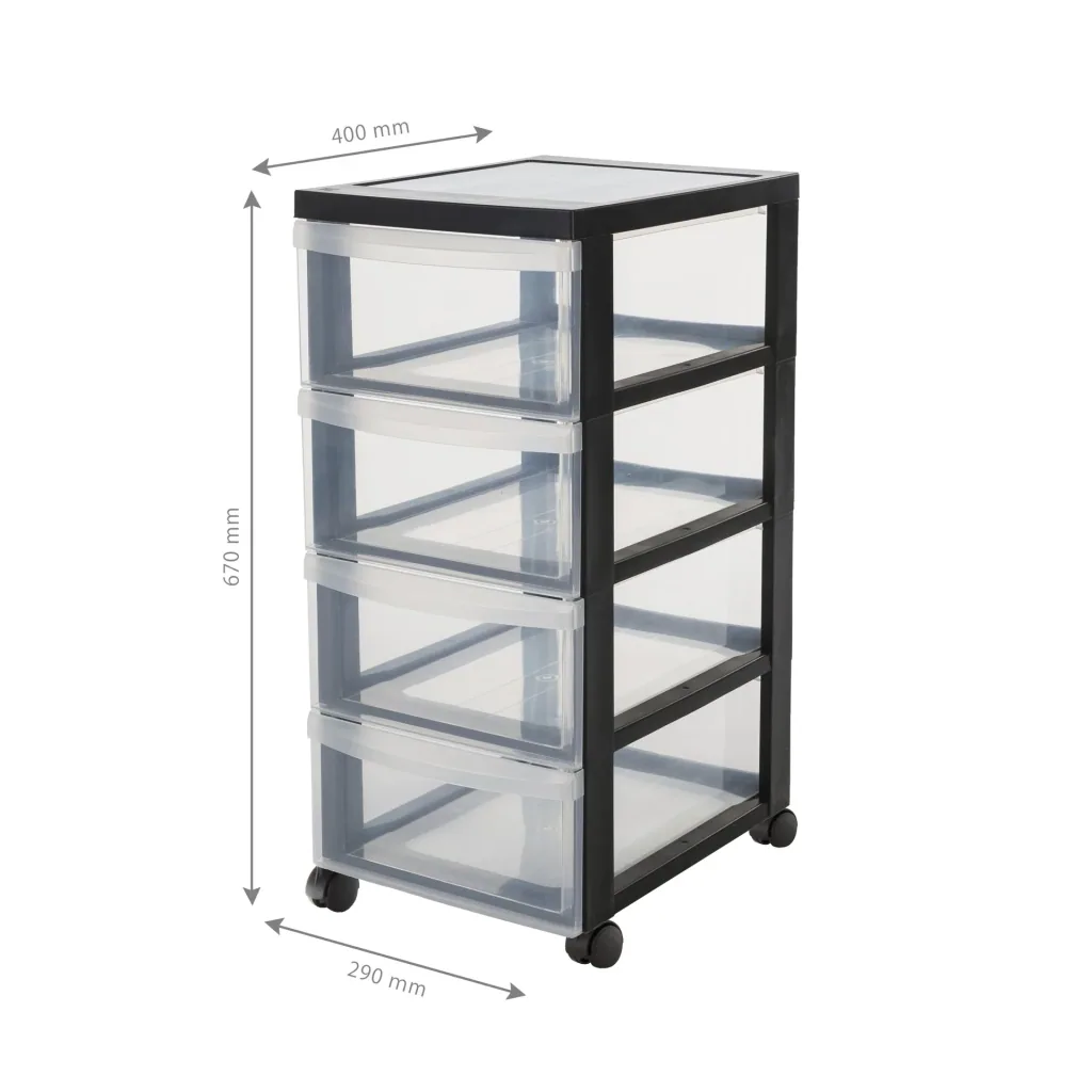Mobile container DC-005 with 4 medium drawers