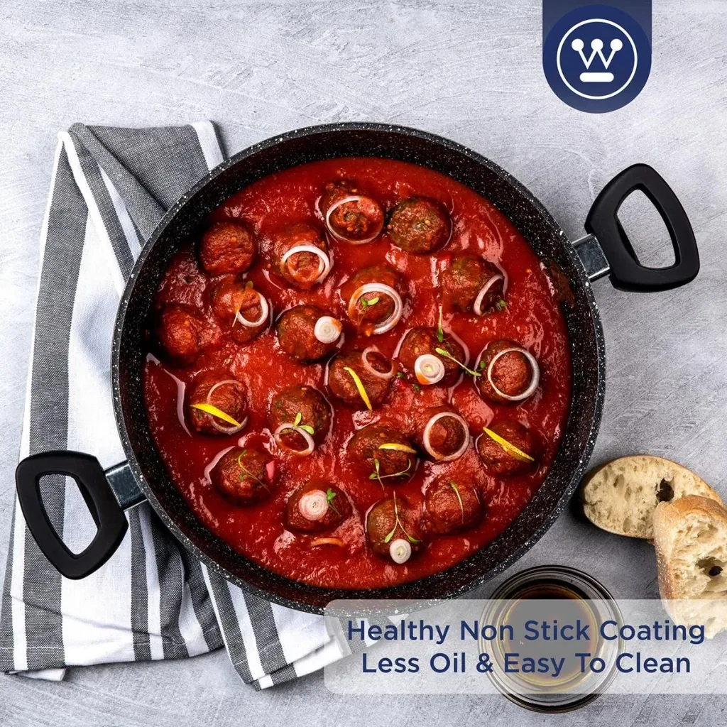 Black Marble Frying Pan - 32 cm