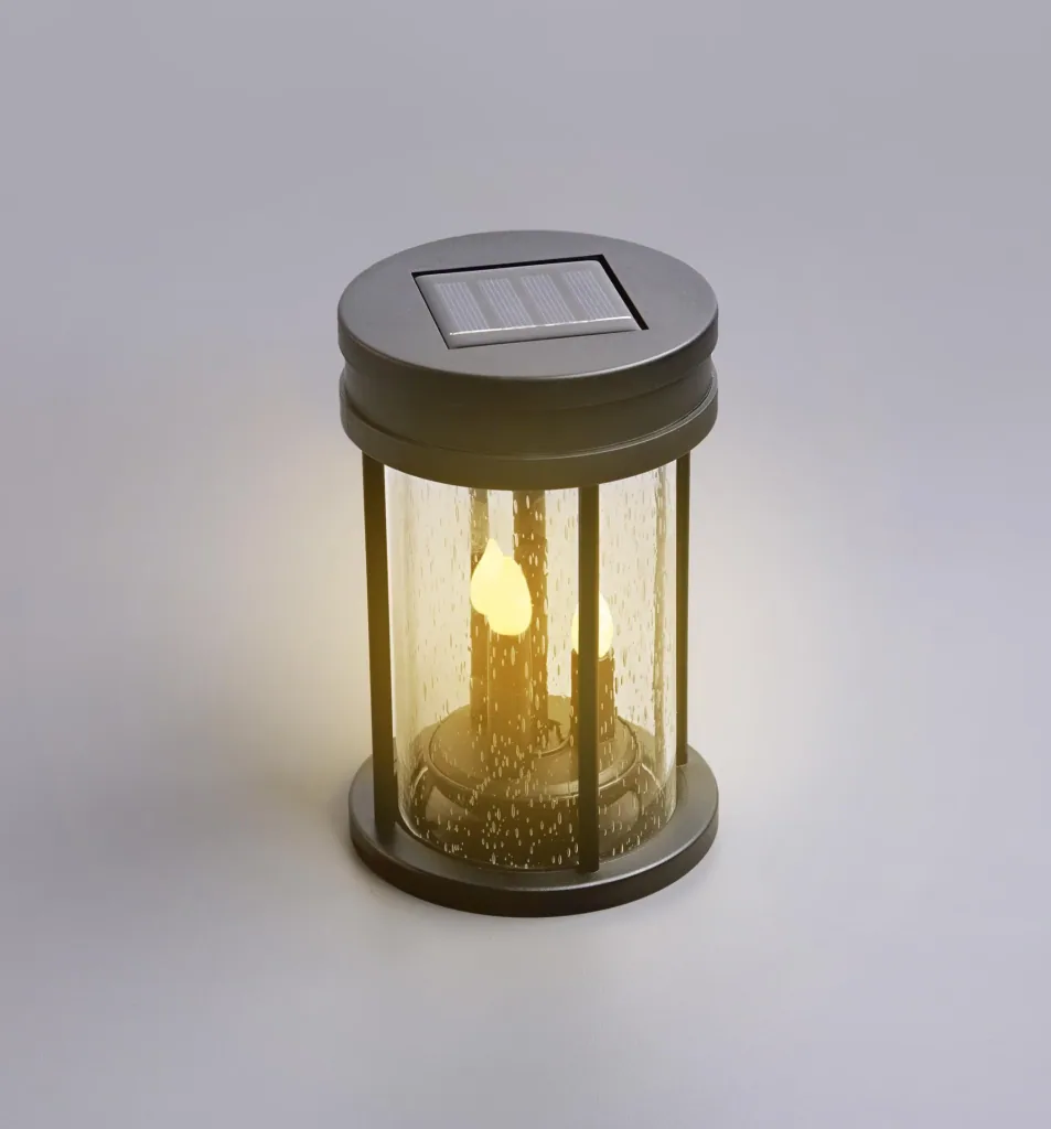Solar light 3in1 with flame effect