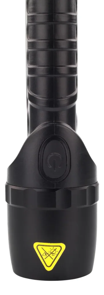 LED flashlight with 10 watts and 930 lumens IP54