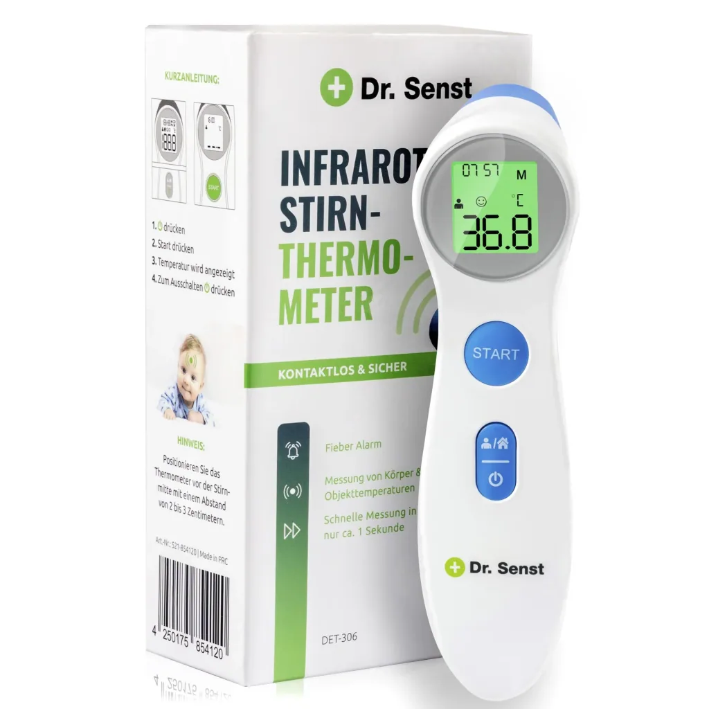 Infrared forehead thermometer